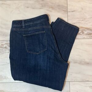 Talbots Flawless Girlfriend Jeans Size 20W Dark Wash Stretch Denim